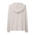 thumbnail image 6 of Hoodie Women Trendy Solid Color Hooded Button Loose Long Sleeved V Neck Sweatshirts Fall Tops,White,2XL, 6 of 6