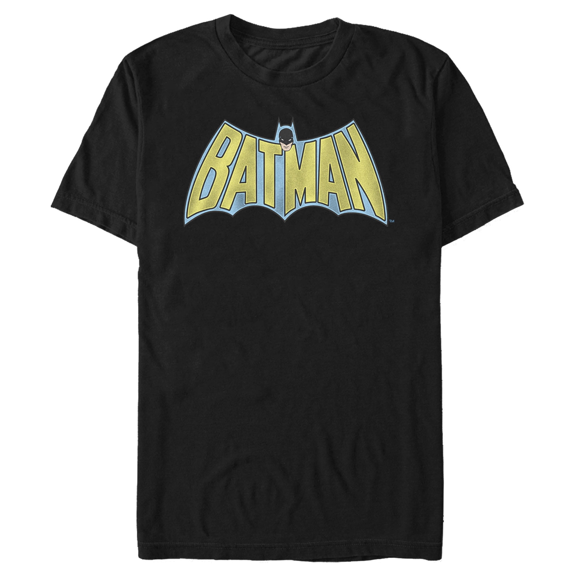 Men's Batman Vintage Hero Logo Graphic Tee Black X Large