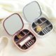 thumbnail image 4 of Ficarrico Joyero pequeño, organizador de viaje, estuche de almacenamiento portátil para anillos, pendientes, lápiz labial, regalos para niñas y mujeres, 4 of 5