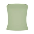thumbnail image 6 of ZyeKqe Tube Tops for Women Strapless Sleeveless Shirts Stretchy Slim Fitted Going out Crop Top, 6 of 7