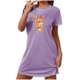 thumbnail image 1 of COM1950s Shorts pour Femmes, Chemises à Manches Courtes pour Femmes, Chemise de Nuit Courte Surdimensionnée pour Femmes, Chemise de Nuit à Manches Courtes pour Femmes, Chemises à Manches Courtes pour Femmes, 1 of 7