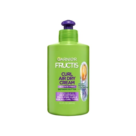 Garnier Fructis Curl Nourishing Leave in Treatment, Glycerin Coconut Oil, Frizzy Hair 10.2 fl oz