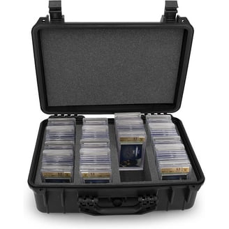 CASEMATIX Hard Holder Organizer for 30+ BGS, PSA, FGS, SGC Graded Sports  Cards, Waterproof Storage Box - Walmart.com