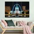 thumbnail image 3 of TISHIRON 3PCS Framed Canvas Wall Art Set,60"x40" Landmark Cityscape Canvas Art Decor, 3 of 7