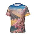 thumbnail image 3 of Rocae Cherry Blossoms for Men's Moisture-Wicking Crew Tee - T-Shirt for Sports, Outdoor Activities, and Casual Wear, 3 of 9