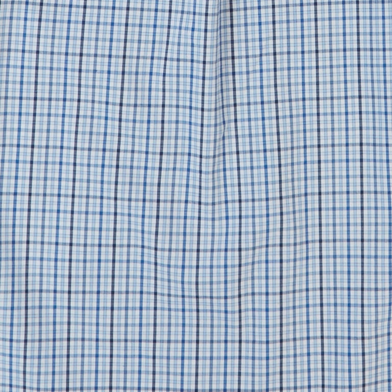 NWT IZZUE Button-up Pinstripe Shirt Cotton top Blue White Men's Size 5 (US M)