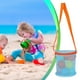 thumbnail image 1 of Bolsa de malla de playa de gran capacidad para coleccionistas, con cierre de cremallera y correa de hombro ajustable para niños y adultos., 1 of 5