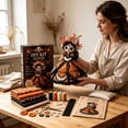 thumbnail image 4 of DIY Butterfly Soul Patchwork Doll Sewing Kit, Sugar Skull Fairy Fabric Doll Making Supplies, Complete Embroidery Craft Set for Adults Beginners, Day of The Dead Handmade Decor Gift 20cm, 4 of 4