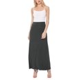 thumbnail image 5 of Women's Casual Foldable Waist Comfy Loose Fit Solid Maxi Skirt S-3XL, 5 of 7