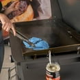 22 inch Blackstone Griddle with Hood and Side Burner, Tabletop Flat Top Grill Propane Powered