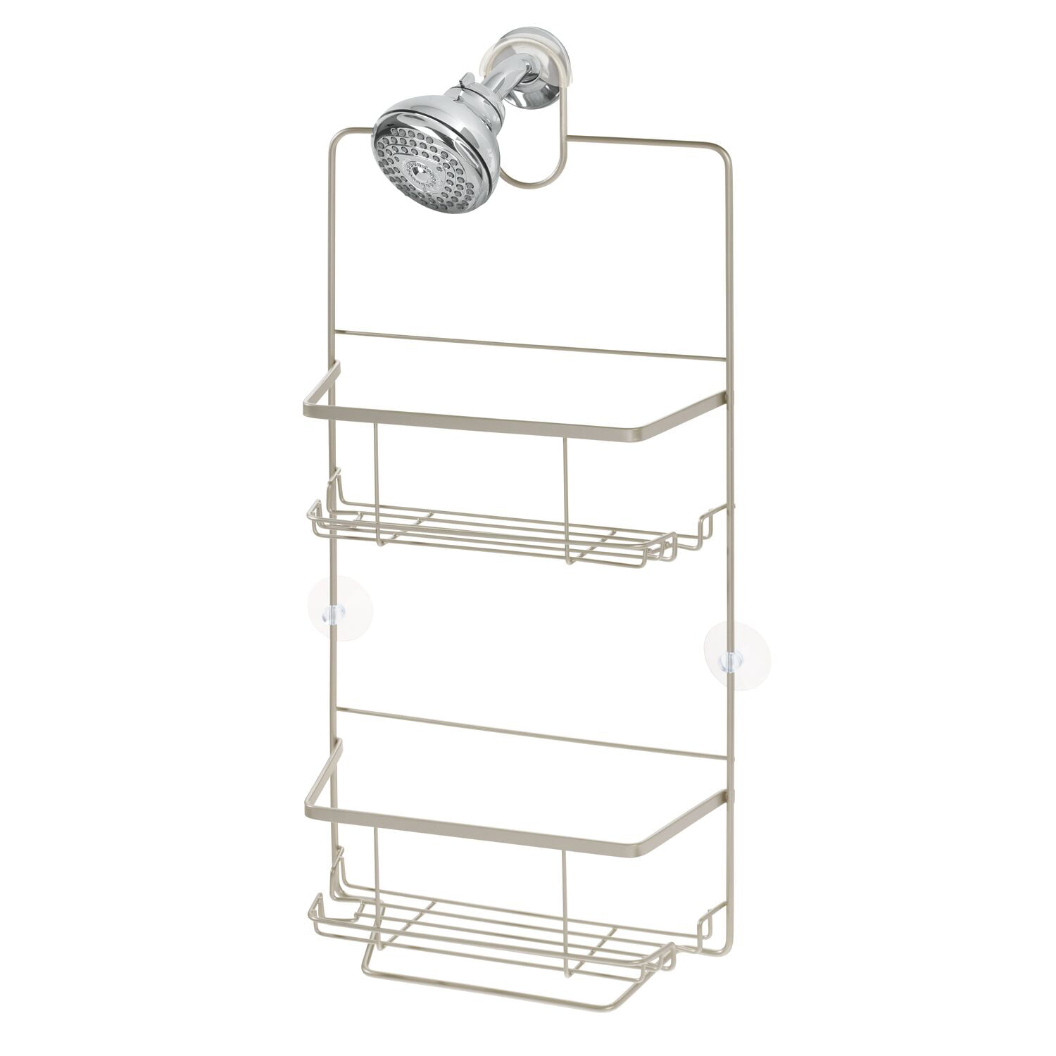 iDesign York Metal Wire Hanging Shower Caddy, Extra Wide Space, Rose G –  ShopBobbys