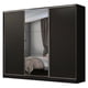thumbnail image 1 of Ropero Closet Madesa Royale 3 puertas 1 Espejo NN MDF negro, 1 of 5
