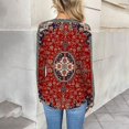 thumbnail image 4 of Blouses for women dressy casual Polyester,Spandex Soft Clothing L Red womens blouses, 4 of 5