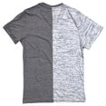 thumbnail image 2 of Ecko Unltd Men's V-Neck T-Shirt Split Panel Tee (Small, White Spacedye), 2 of 2