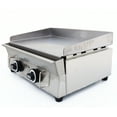 thumbnail image 3 of INTBUYING Commercial LPG Gas Grill Griddle Countertop Flat Top Cooking Griddle Grill BBQ Teppanyaki Grill 2800Pa Stainless Steel, 3 of 9