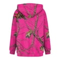 thumbnail image 5 of Women's Camo Pullover Hoodie Long Sleeve Sweatshirts Drop Shoulder Fall Sweatshirt Tops Pink L, 5 of 5