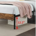 thumbnail image 4 of VECELO 3-piece Bedroom Set, Metal & Wood Platform Bed with Set of 2 Nightstand, Full Size, 4 of 8