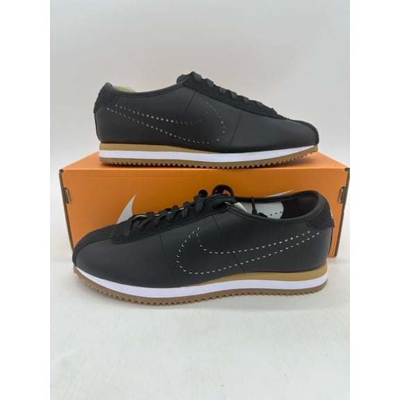 Nike Cortez Women's size 8.5 Black Gum Leather Running Shoes HQ1841 002