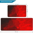 thumbnail image 2 of 2 Pieces Kitchen Rugs, Abstract Anti Fatigue Non Slip Foam Cushioned Red Black Graffiti Art Modern Comfort Indoor Floor Mat Runner Rug Set for Laundry Office Sink Bathroom (17"x48"+17"x24"), 2 of 6