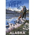 thumbnail image 4 of Alaska, Hiker and Dog, Get Out and Hike (19x27 inches, Premium 500 Piece Jigsaw Puzzle for Adults and Family, Made in USA), 4 of 4