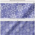thumbnail image 2 of Soimoi Blue Cotton Poplin Fabric Snow Flakes Floral Print Fabric by Yard 42 Inch Wide, 2 of 7