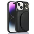 thumbnail image 3 of Wallet Case Compatible with iPhone 13 with Card Holder,RFID Blocking,360°Rotation Finger Ring Stand Leather Cover,Drop Protection with Magnetic Snap Phone Case iPhone 13, Black, 3 of 9