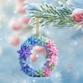 thumbnail image 2 of Mecorevxz Personalized A-Z Letter Ornaments for Christmas Tree 26 Alphabet Snowflake Christmas Ornament 2D Acrylic Xmas Hanging Pendant Suitable for Xmas Tree Decor,Christmas Gifts(O), 2 of 7