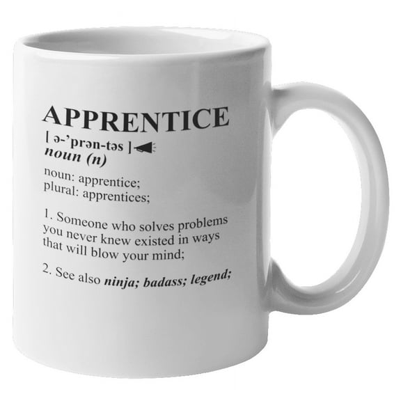 Apprentice, Ninja, Badass, Legend, Employee Appreciation Coffee & Tea Mug (11oz)