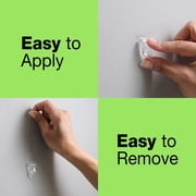 FrogTape reMOVEables Clear Mini Hooks, 18 Hooks and 24 Adhesive Strips