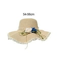 thumbnail image 2 of Straw Hats Women with Roses Embellishments Big Eaves Hat Beach Hats Women, 2 of 8