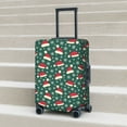 thumbnail image 6 of Pofeuu Santa Hat Joy Green Festive Print Luggage Suitcase Cover Protector Luggage Washable Covers Aesthetic for 18/24/28/32 inch Luggage（No luggage included）-Large, 6 of 7