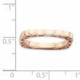 thumbnail image 2 of Sterling Silver Polished Pink-Plate Square Ring, 2 of 6