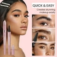 thumbnail image 4 of 4-Tip Eyebrow Pen 3D Waterproof Microblading Eyebrow Pen， Natural Makeup Long-Lasting Fine Stroke Magic Eyebrow Pencil,Dark Brown, 4 of 8