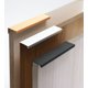 thumbnail image 5 of Paquete de 2 tiradores de armario negros, herrajes para armarios de cocina, tirador de borde de armario de aleación de aluminio, tirador de dedo negro, 5 of 5