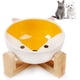 thumbnail image 1 of Gatos De Bambú De Cerámica, Tazón De Cerámica Para Mascotas, Tazones De Cerámica Para Perros Y Gatos, Juego De Tazones De Cerámica Para Perros, Gato Con Soporte De Bambú, Tazón De Cerámica Para, 1 of 8