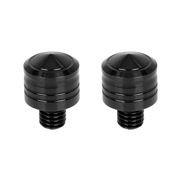 2Uds 8mm Motocicleta Espejo Orificio Tapones Inverso Tornillo Negro Universal