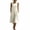 Beige, variant on SAWOBUUN Womens Sleeveless Cotton Blend Midi Dress Crew Neck Casual Loose Fit Tank Dress Casual Summer Dress