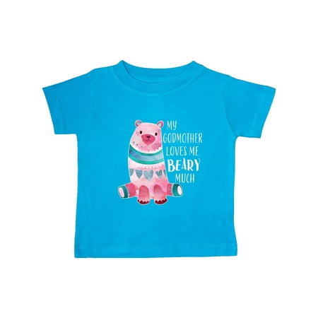 

Inktastic My Godmother Loves Me Beary Much with Cute Bear Gift Baby Boy or Baby Girl T-Shirt