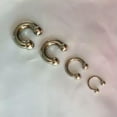 thumbnail image 3 of VIVIDELLE Large Gauge Circular Barbell Horseshoe Bar Nose Septum Ear Ring 2mm-10mm-2G(6mm)X16mm 8mm ball, 3 of 6