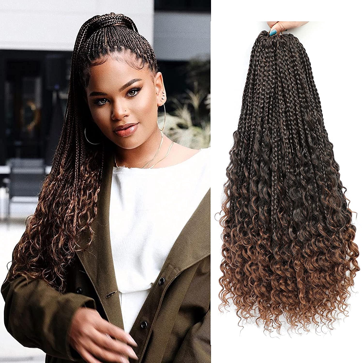 boho box braids crochet