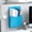 Sky Blue, variant on 2-in-1 Magnetic Hanging File Organizer, 1.18-inch Deep Large Heavy-duty No Drill Waterproof Durable with Strang Adhesive Magnet Sheet, for Fridge Paper Metal Cabinet Locker Home Office Organization