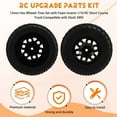 thumbnail image 4 of 12mm Hex Wheels Tires Set with Foam Inserts 1/10 RC Short Course Truck Compatible with Slash 2WD,1 * RC Upgrade Parts kit, 4 of 9