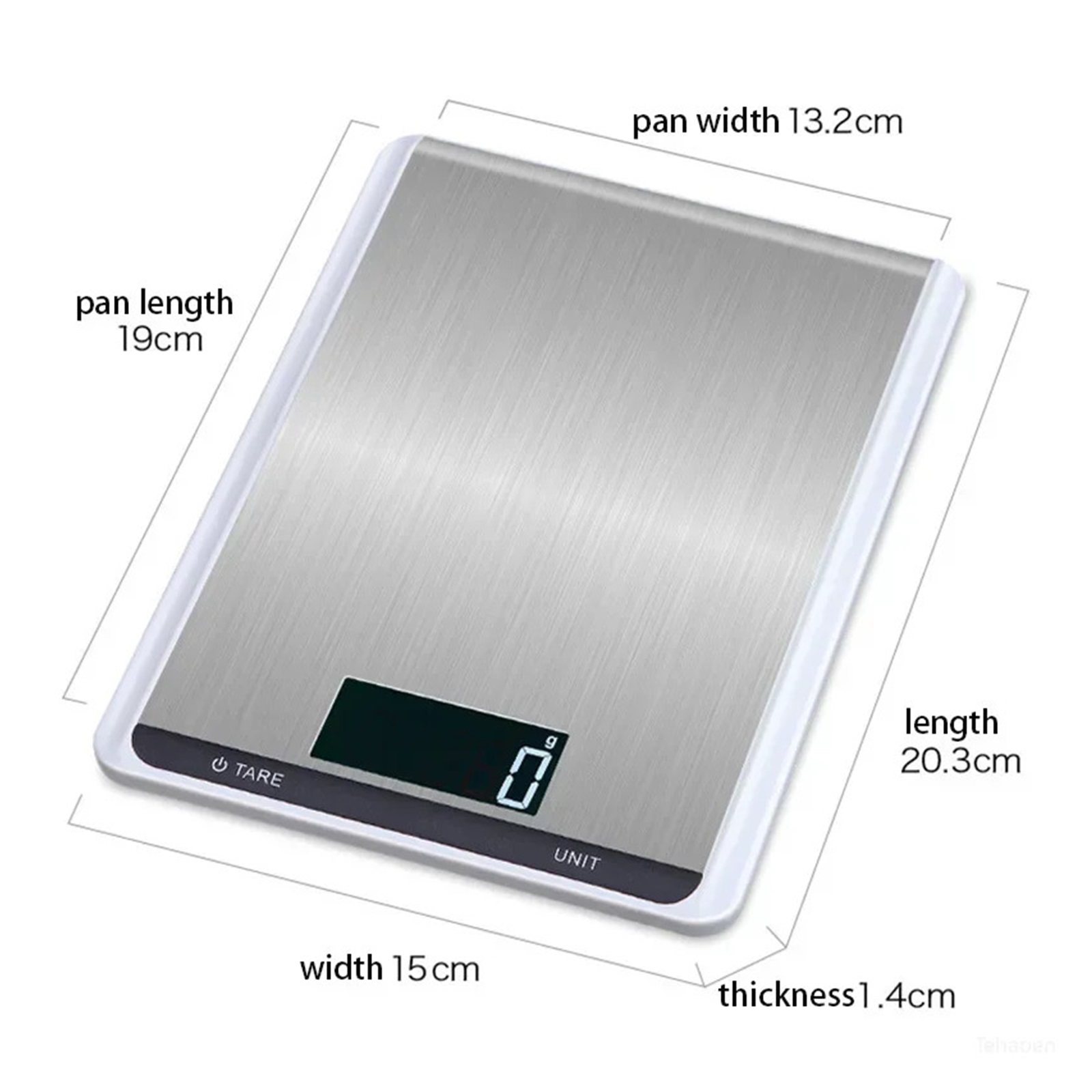 Kitchen Scale Weighing Food Coffee Balance Smart Electronic Digital Scales Stainless Steel Design