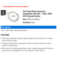 thumbnail image 2 of Fuel Pump Relay Connector - Compatible with 2001 - 2005, 2008 - 2010 Hyundai Elantra 2002 2003 2004 2009, 2 of 2