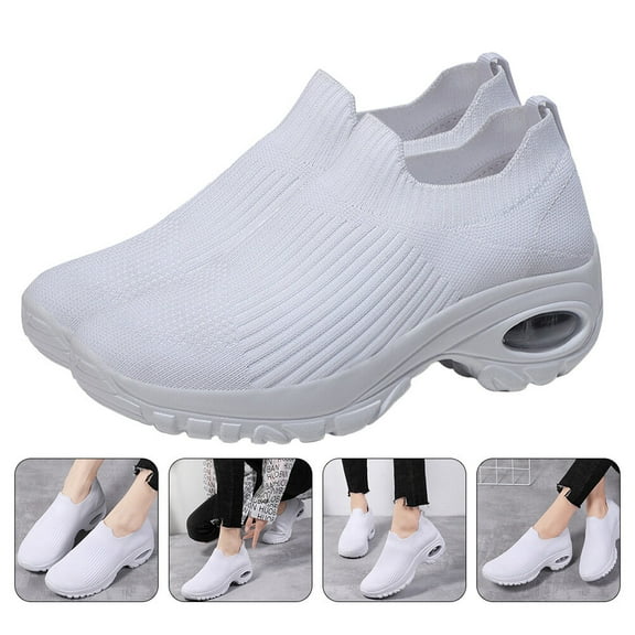 MLINS Sneakers Women Shoes Sport for Casual Fitness White