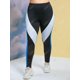 thumbnail image 2 of Pantalones Delgado de Talla Grande de Color Bloque Rosegal  Pantalones de talla grande, 2 of 5