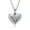 Silver-A, variant on Womens BFF Celtic Infinity Knot Heart Dangle Earrings Fish Hook