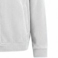 thumbnail image 3 of WIZUTIZ Men's Casual Jacket Solid Color Fashion Lapel Collar Button Closure Pockets Long Sleeve Polyester Coat for Winter Spring Outdoor Daily Party Wear, 3 of 5