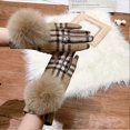 thumbnail image 5 of Ladies wool gloves paw cashmere non-slip soft warm ladies thick touch screen, 5 of 5