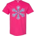 thumbnail image 3 of Inktastic Icy Blue Winter Snowflake T-Shirt, 3 of 5